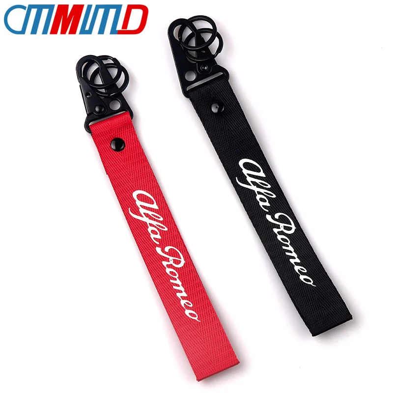 

Car Styling Metal For Alfa Romeo Emblem Keychain Key Chain Ring For Giulietta 159 147 156 Mito Spider GT KeyRing Auto accessorie