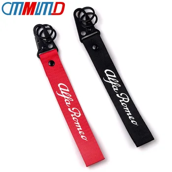 

Car Styling Metal For Alfa Romeo Emblem Keychain Key Chain Ring For Giulietta 159 147 156 Mito Spider GT KeyRing Auto accessorie