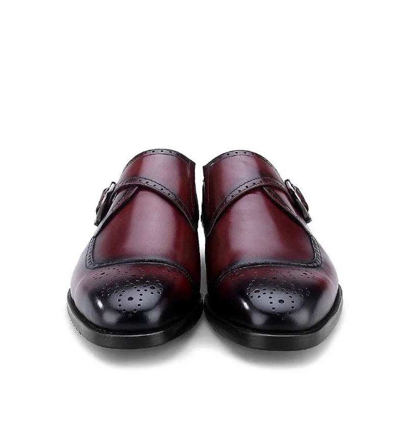Модные черные/коричневые туфли-монах, мужские туфли в деловом стиле, офисные туфли из натуральной кожи, мужские свадебные туфли, туфли