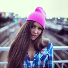 Hat Female Unisex Cotton Solid Warm Soft Hot HIP HOP Women’s Knitted Winter Hats For Men Women Caps Skullies Beanies Wholesale