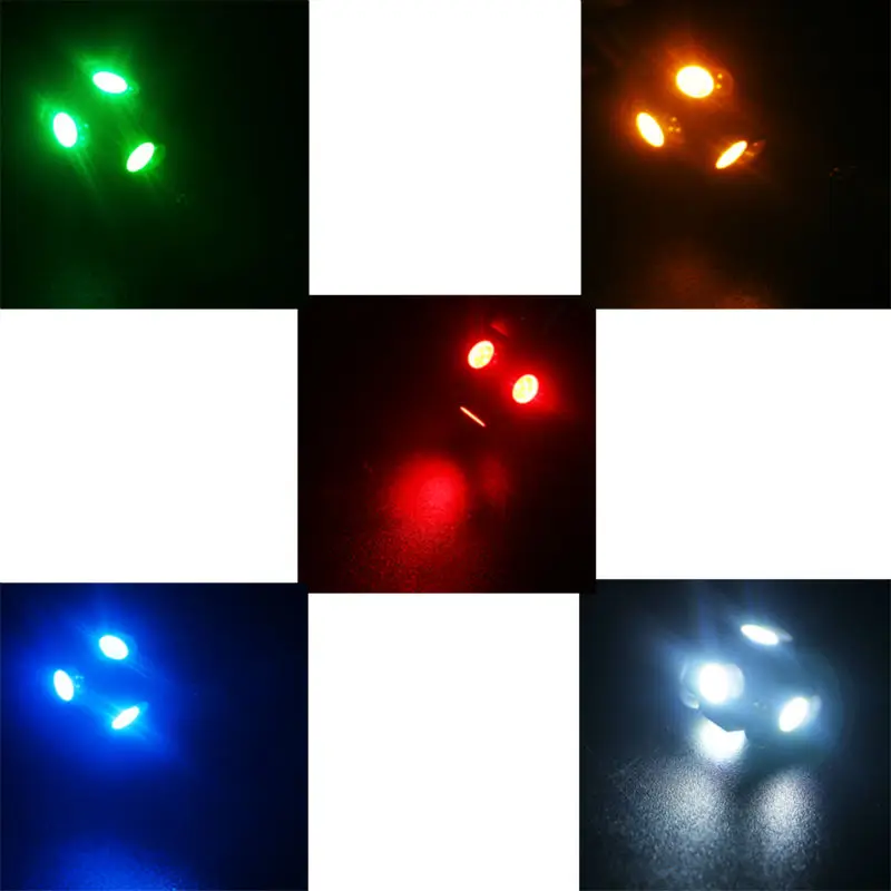 YM E яркий 100 шт. Автомобильный светодиодный светильник Интерьер BA9S 5050 5 SMD DC 12V 24V