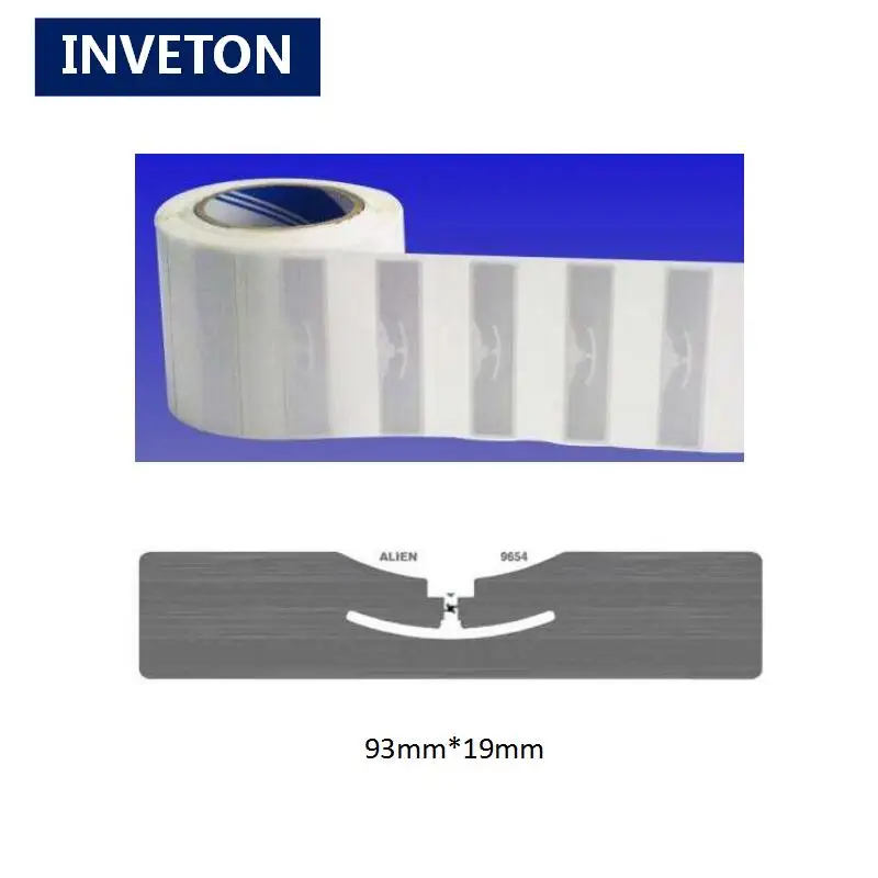 400 шт./лот Дешевая Цена RFID UHF 9654 бумажная этикетка 860Mhz-960 МГц Пассивный UHF RFID стикер Alien H3 inaly для управления активами