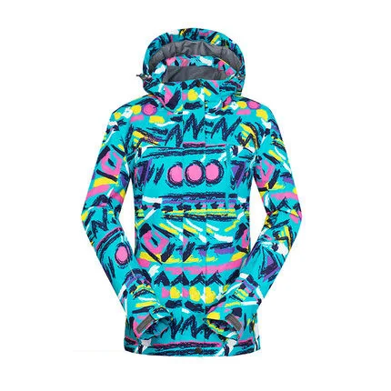 Женская лыжная куртка с высоким опытом, зимняя одежда для сноуборда, термальная Спортивная одежда для катания на лыжах, ветрозащитная Водонепроницаемая теплая Женская куртка - Цвет: JACKET  6