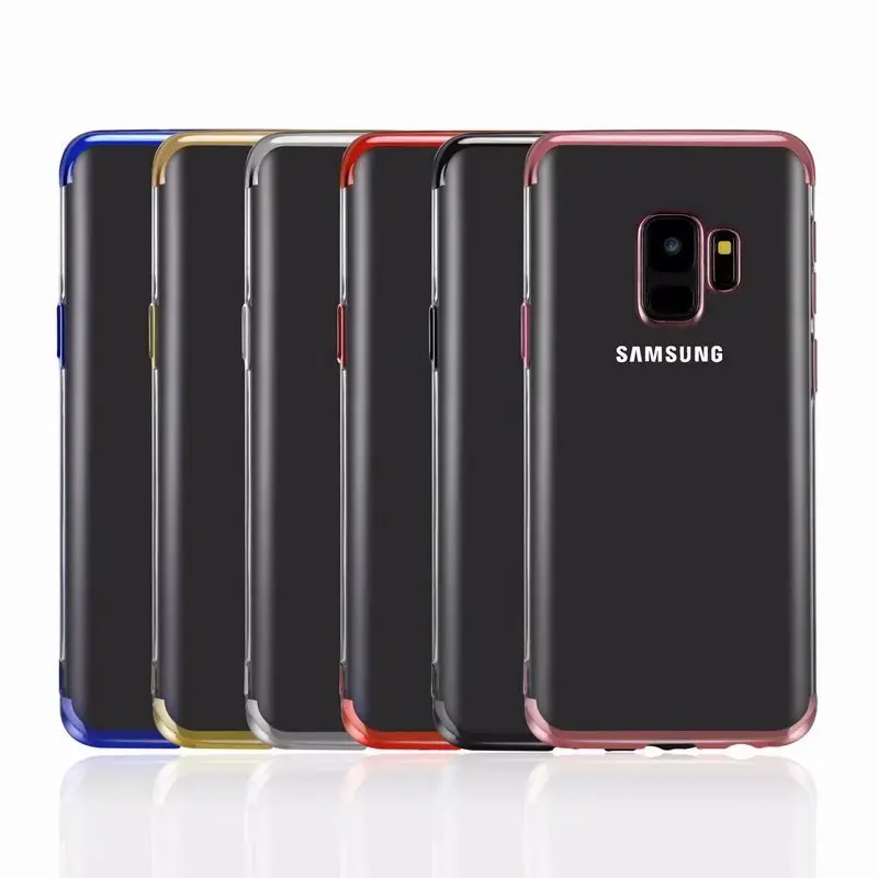 TOPX Electroplated Phone Case For Samsung S9 Plus Light And Thin TPU S6 S7edge S8 Note8 Soft |