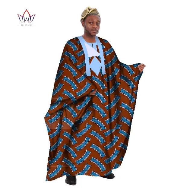 Custom Mens African Clothing Long Sleeve Men Loose Thobe Robe Dashiki