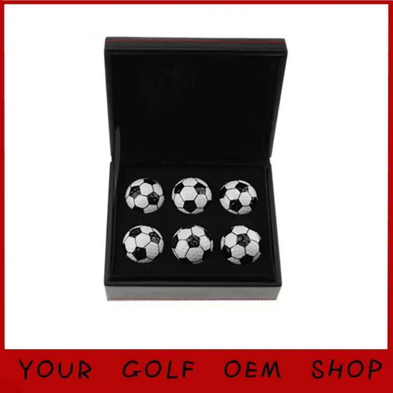 Custom Logo Accept 6pcs football golf balls in Elegant Box Golf Gift Golf Present for friend Custom Logo Accept 6pcs football golf balls in Elegant Box Golf Gift Golf Present for friend