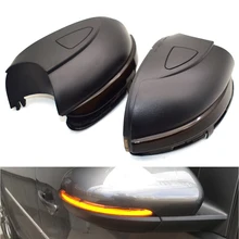 For Vw Golf Mk6 Gti 6 R Line Touran Dynamic Blinker Side Mirror Indicator For Volkswagen Vi R20 Led Turn Signal Light 2 x turn signal lights under side mirror puddle 6 led lights for vw gti golf mk6 6 mkvi 2010 2014