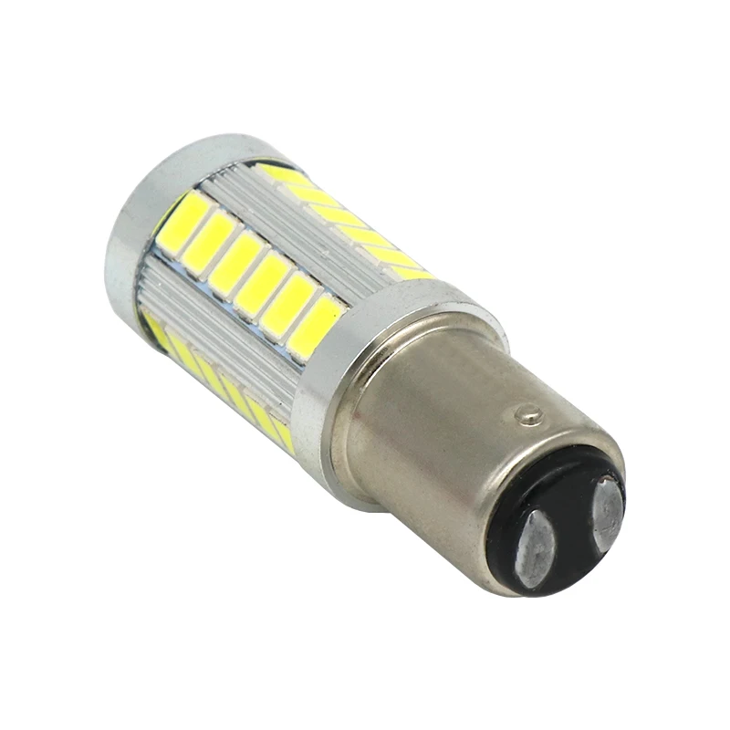 2 шт. светодиодных чипов 1157 BAY15D лампы 33 led 5630 smd высокой Мощность стоп-сигналы Красный p21/5 w светодиодных ламп автомобиля автомобилей источник