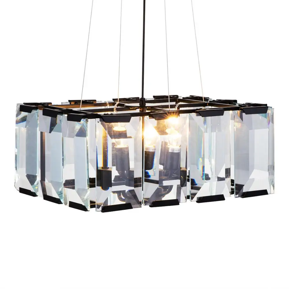 YWXLight Nordic современный прозрачный кристалл подвесной светильник E14 творческий светодиодный подвесной светильник для Спальня Гостиная Ресторан - Цвет корпуса: Warm White