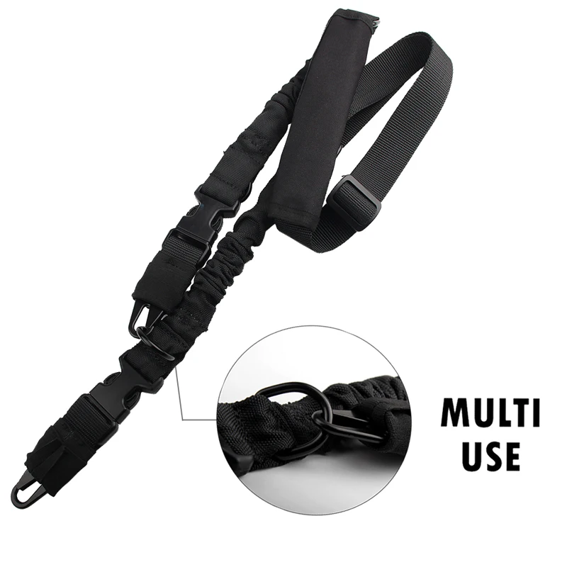 Tactical 2 Two Points Gun Sling Strap Bungee with QD Buckles for Hunting Airsoft RL30-0006-15