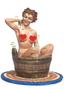 

80mm Scale Resin Figure Model Kit Bathed Plump Girl Static Modeling Assembling DIY Toys Hobby Tools Creative Gift