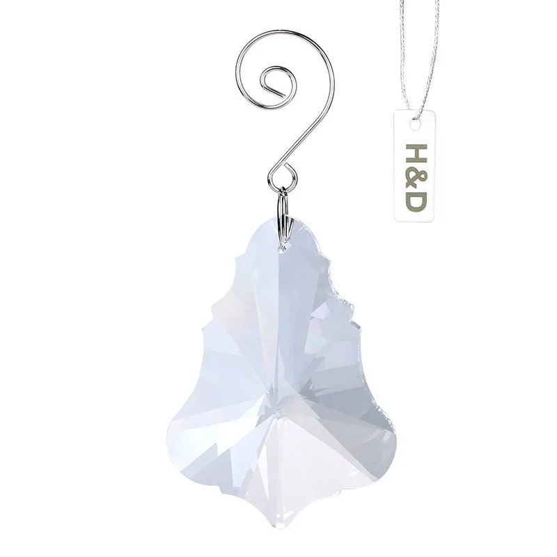 76mm Clear  Maple Leaf Glass Crystal Prisms Suncatcher Chandeliers Parts Garland Chakra Spectra Lustres Lamp Hang Drops Decor (3)