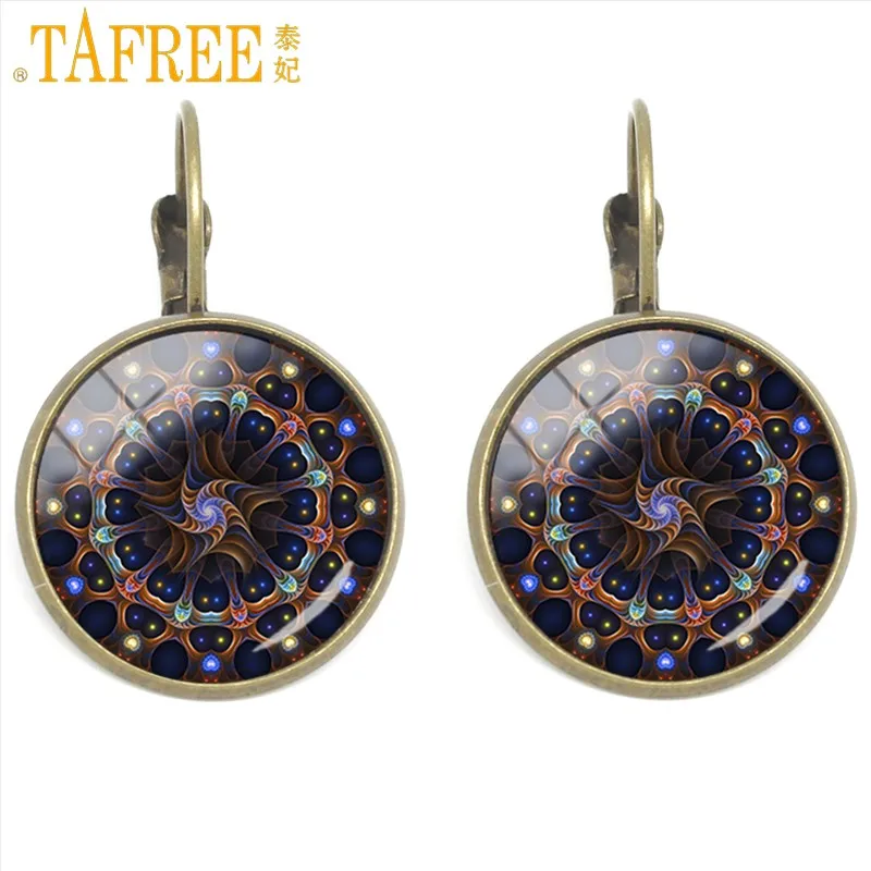 CT387 TAFREE Мода г. календарь Майя клипсы Мандала Сакральная Геометрия earcuff для Для женщин oorbellen серьги-каффы CT399 - Окраска металла: CT387