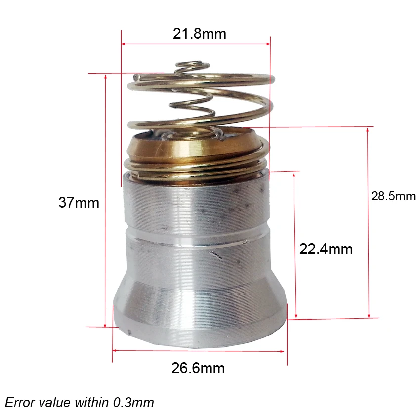 26,5 мм Алюминий отражатель XM-L2 U3 XML L2 светодиодный Drop-in модуль цоколь лампы для 501B 502B P60 M5 M6 вспышка светильник фонарь светодиодный налобный фонарь светильник