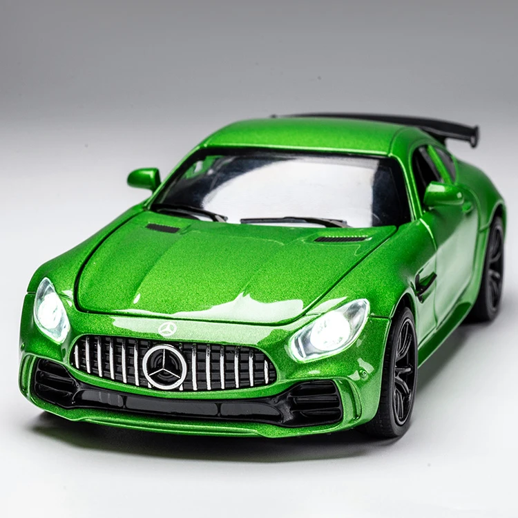 

KIDAMI 1:32 Alloy Benz AMG GT Diecast Mental Car Model MINIAUTO Pull Back Sound Light Toy Vehicles Toy Cars for Children Gift