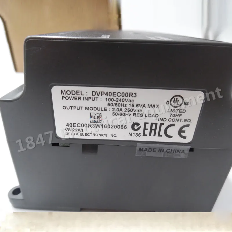 Новинка 1 шт. DVP40EC00R3 EC3 серии Стандартный PLC DI 24 сделать 16 реле 100-240VAC в коробке