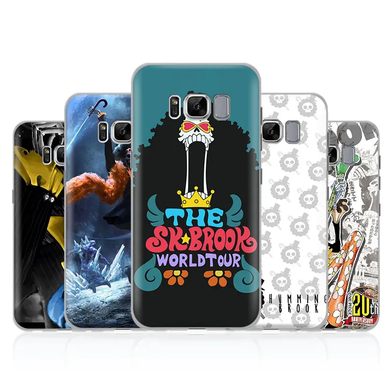 

One Piece Soul King Brook ssPhone Case Shell For Samsung Galaxy S5 S6 S7 Edge S8 S9 Plus Note 8 4 5 A5 A7 J5 2016 J7 2017