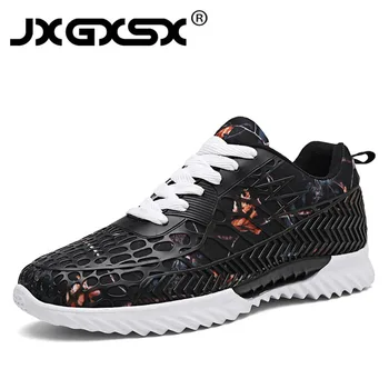 

JXGXSX 2019 Men Women Running Shoes Summer Couple Shoes Outdoor Sports Jogging Walking Shoes Camo Hip Hop Sneakers Drop Shipping