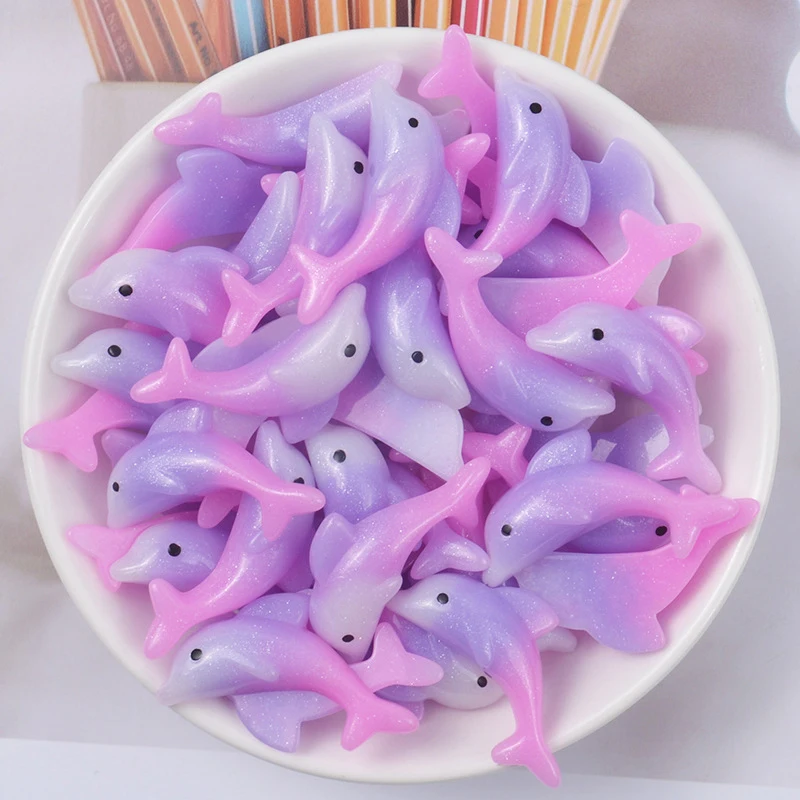 Happy Monkey 20pcs/pack Resin Cartoon Dolphin Slime Supplies Toys Mini Cute DIY Slime Accessories Filler for Clear Fluffy Slime Happy Monkey 20pcs/pack Resin Cartoon Dolphin Slime Supplies Toys Mini Cute DIY Slime Accessories Filler for Clear Fluffy Slime