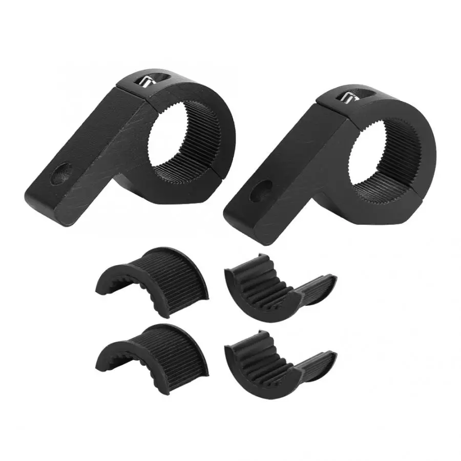 1 Pair Work Light Car Off-Road LED Light Horizontal Bar Tube Mounting Bracket Clamp Kit Aluminium alloy rubber