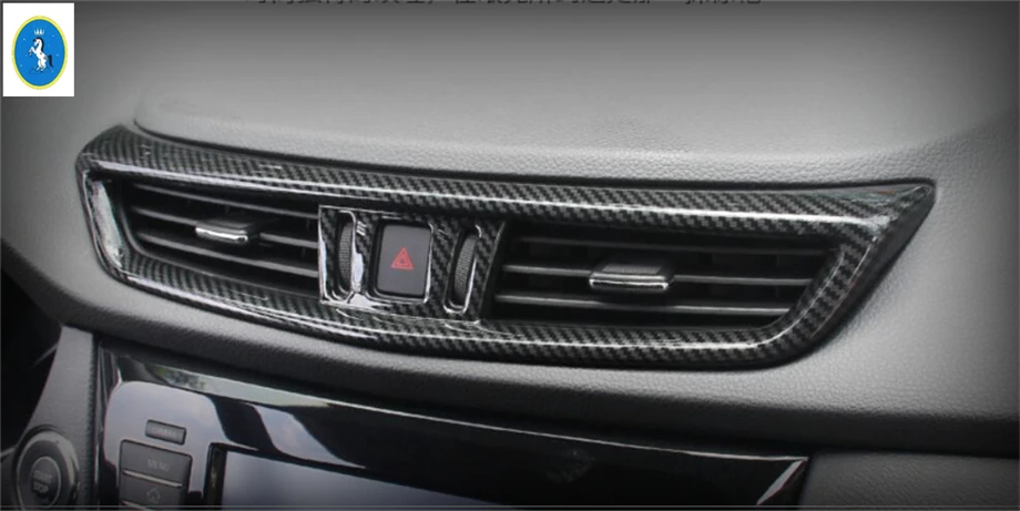 

Yimaautotrims Auto Accessory Central Air Conditioning AC Outlet Vent Frame Cover Trim Fit For Nissan Qashqai J11 2014 - 2019 ABS