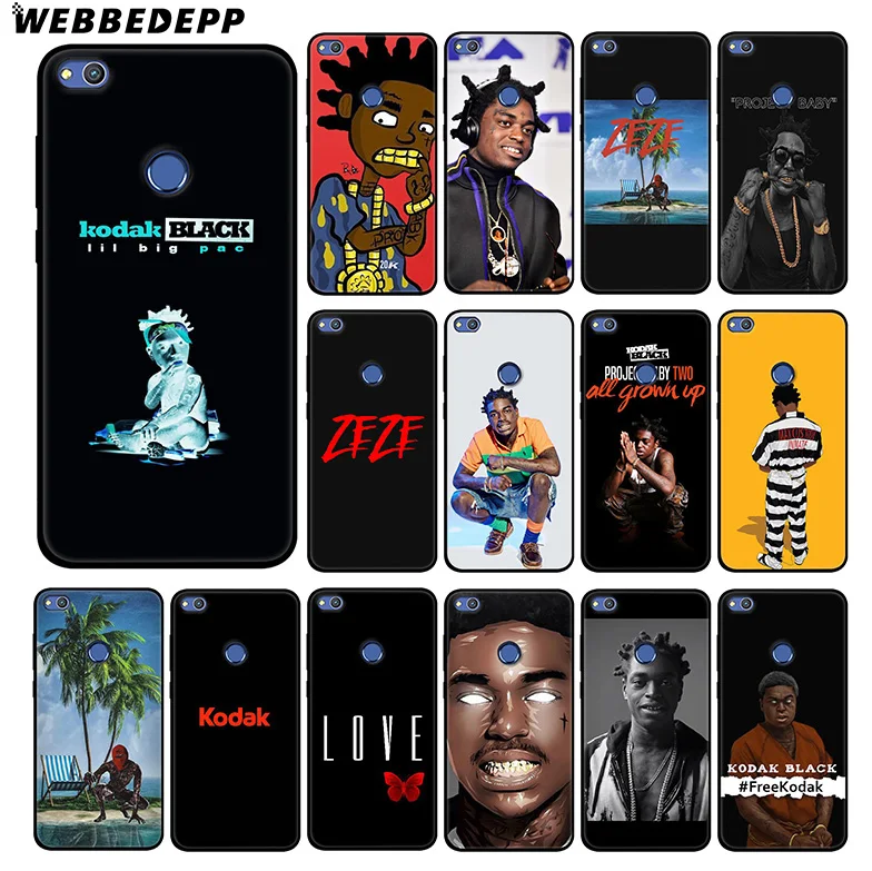 

WEBBEDEPP Kodak Black Rap Soft Silicone Case for Huawei Honor Mate 20 10 8X 8C 8 6A 7A 7X 7C Lite Pro TPU