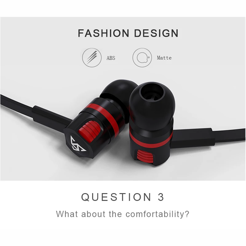 

GSDUN GA-2 3.5mm In-Ear Headset with Mic Earbuds Super Bass Earphones For Mobile Phone Fone De Ouvido Auriculares Audifonos