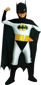 

new Cosplay Costume Conjoined Batman Costumes for kids Fancy dress Halloween Party decorations supplies children gifts