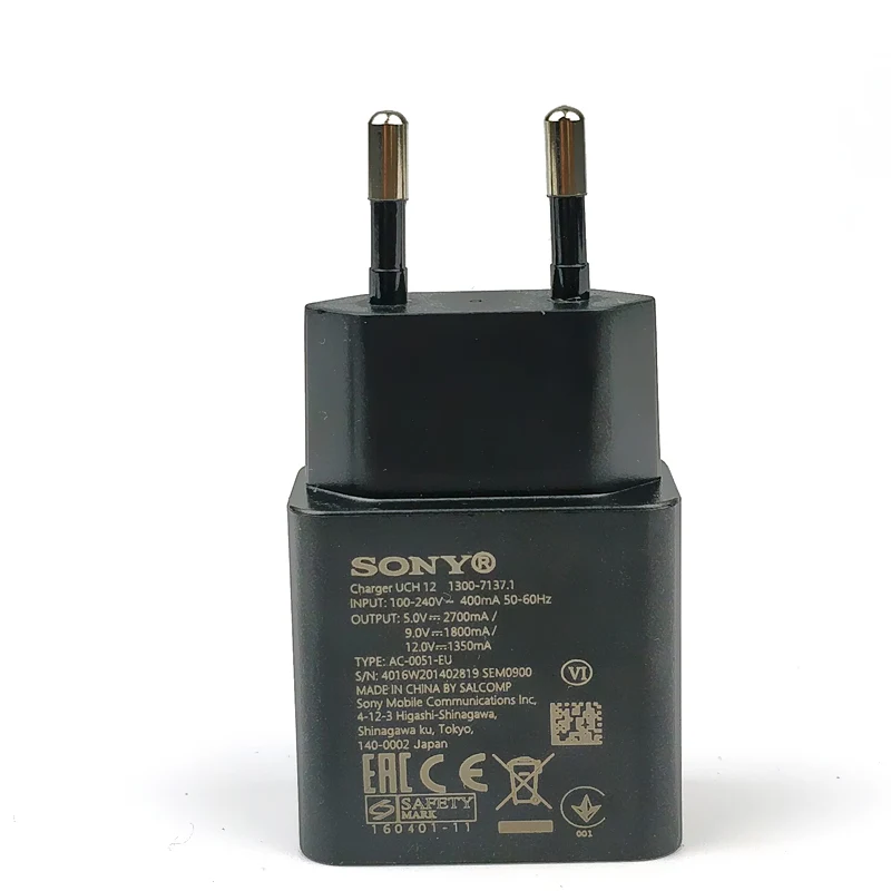 

Original Sony Fast Charger For xperia xa1 XZ XZs XC XZp XZ1 XZ1C phone UCH12 QC 3.0 QUICK charge usb 3.1 type c /micro usb Cable