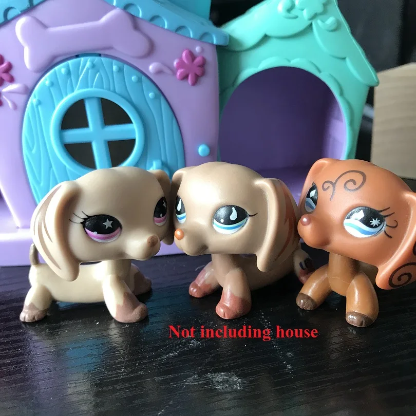 

3PCS #640 #932 #518 Pet Shop Toy Dachshund Dog (Not including house)