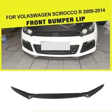 Карбоновое волокно/FRP защита переднего бампера для Volkswagen VW SCIROCCO R бампер 2009- 3 шт. автомобильный Стайлинг