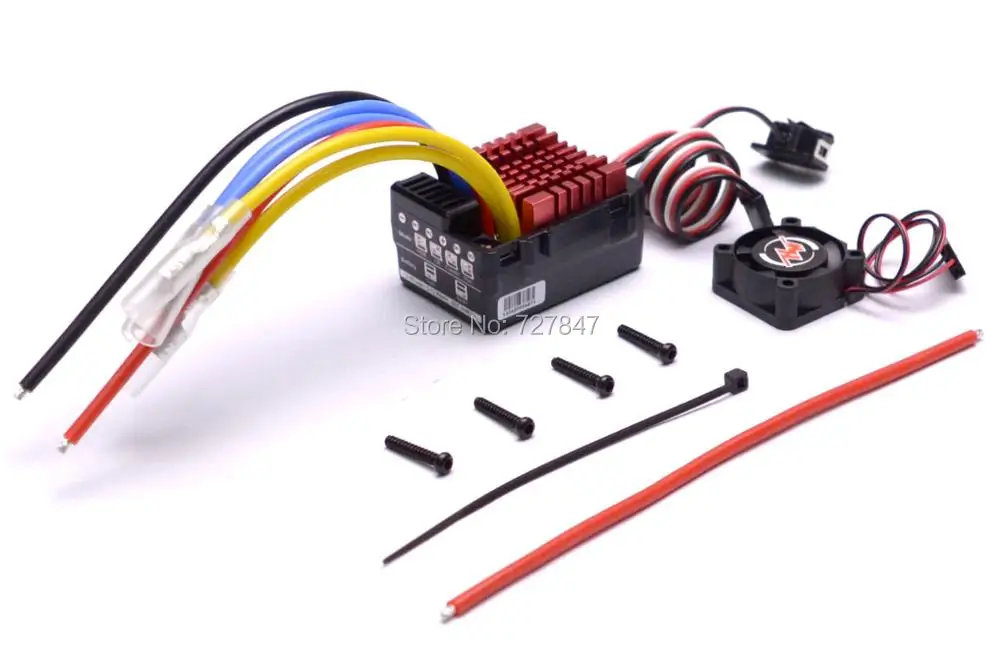 

New Original Hobbywing QUICRUN Series 860 Waterproof Brushed ESC 60A with 5V/3A Linear Mode BEC for 1/8 RC Car