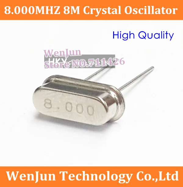 200PCS NEW 8.000MHz Crystal Oscillator 8M 8MHZ Quartz HC 49S Crystal