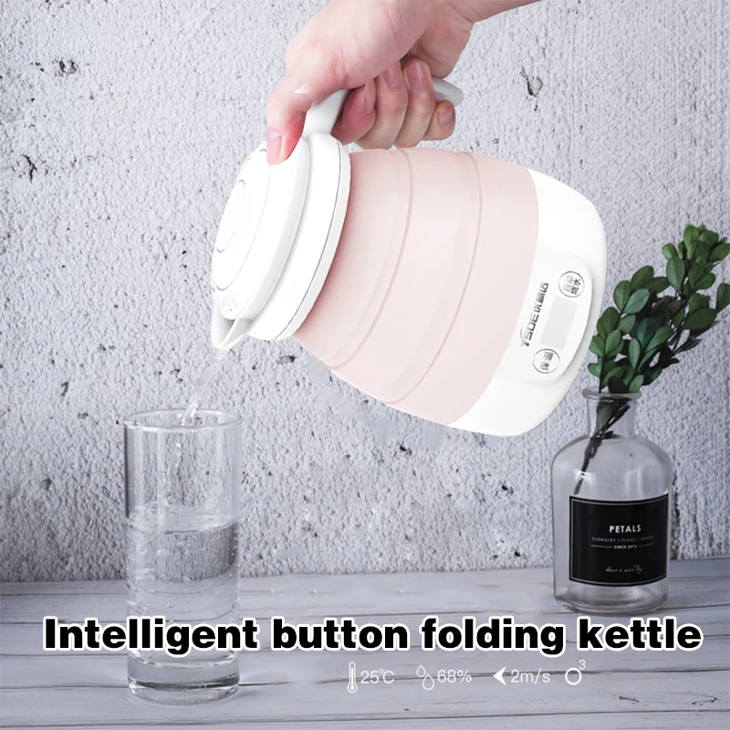 

2019 Drop Shpping Foldable Smart Heat Preservation Electric Kettle Convenient Intelligent Boiling Water Make Coffee