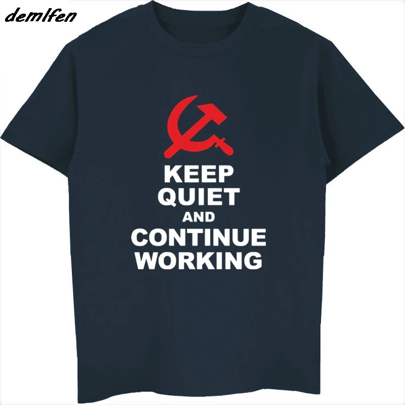 Модная летняя стильная футболка с надписью Keep Calm забавная Хлопковая мужская