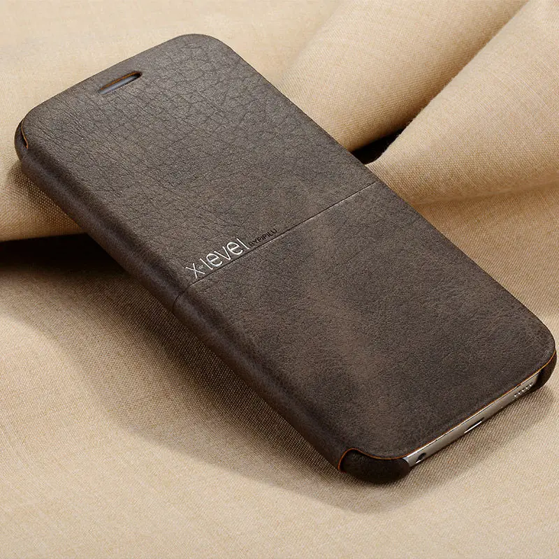 New X Level Leather Phone Case For Samsung Galaxy S6 S6 edge S6 edge plus Ultra