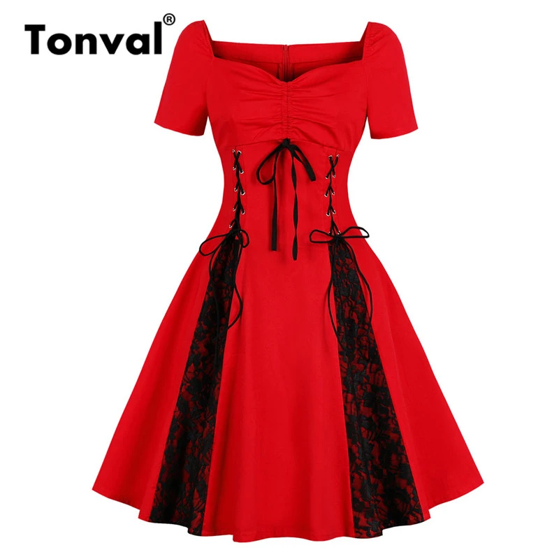 lace rockabilly dress