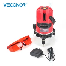 Лазерный уровень 5 линий Профессиональный лазер 635nm Slash функция вертикальный горизонтальный самонивелирующийся перекрестный лазерный уровень инструменты