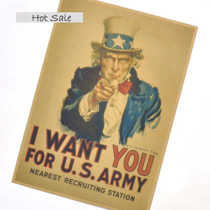 

vintage poster world war 2 USA Army posters wall sticker retro painting bar cafe home decoration print picture 42x30cm ZJP-M110