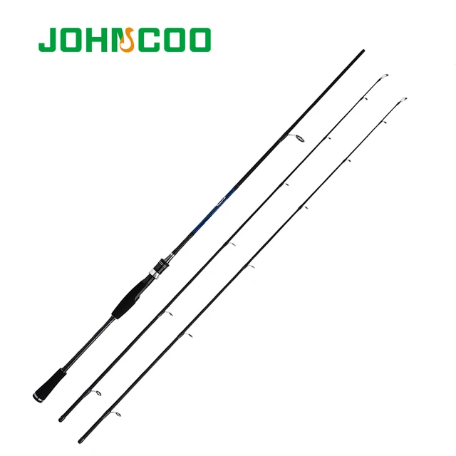 US $20.38 JOHNCOO Casting Spinning Fishing Rod 18m 21m 24m Power M MH Carbon Rod Pole 2 Section Fiber Bait