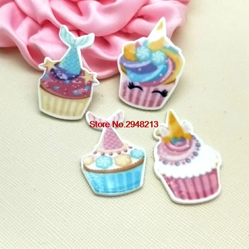 

Cartoon Cute Cake Flatback Resin Cabochon Planar Resin for DIY Craft Embellishments 1.2inch RET1527
