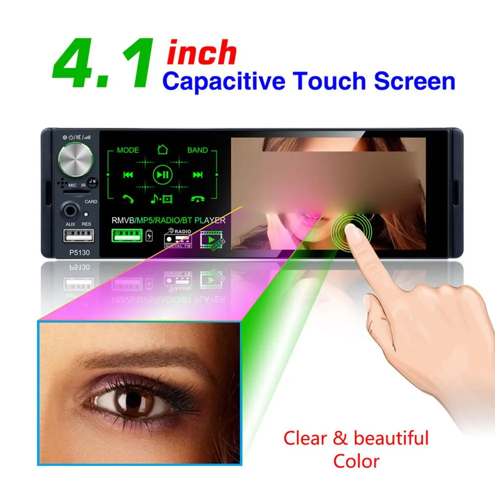 

P5130 Universal Design Car 7 Inch Double Din Car Radio Audio Stereo MP5 Player FM Station Wireless Rearview Camera