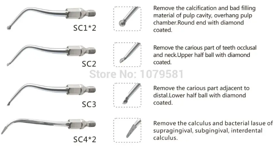 US $227.24 SRACKSSCALER CAVITY PREPARATION KIT SILVER FOR SIRONA SIROAIR