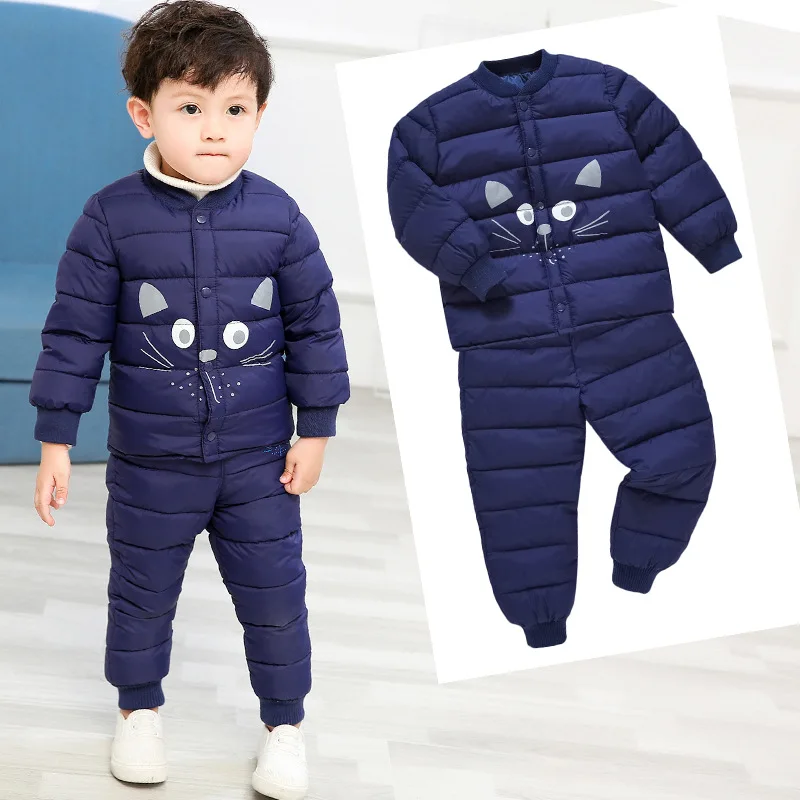 Conjuntos de Roupas dos Desenhos Calças da Criança dos Miúdos Ternos ao ar Hylkidhuose Inverno Bebê Meninas Meninos Animados Cabolsas Quentes Roupas Livre Infantil Traje 20 High Quality Mamãe e Bebê