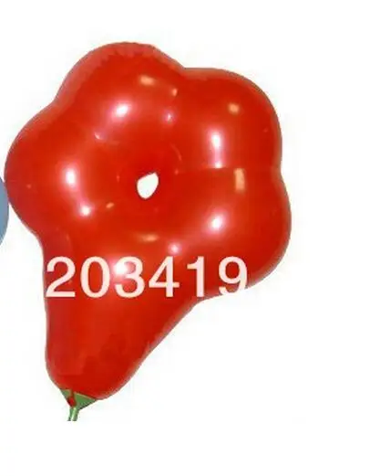 red Праздничные принадлежности цветочные цветные латексные шары для дня рождения Свадебная вечеринка - Цвет: red