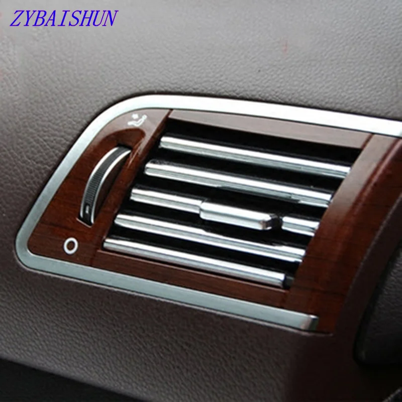 Newest 3m U Shape DIY Car-styling Interior Air Vent Grille Switch Rim Trim Outlet Decoration Strip Moulding Chrome Silver Hot | Автомобили