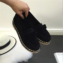 AD AcolorDay 2017 Bowtie Suede Women Shoes Causal Vintage Boat Shoes Women Slip on Black Women Loafers Shoes Luxury Brand Spring