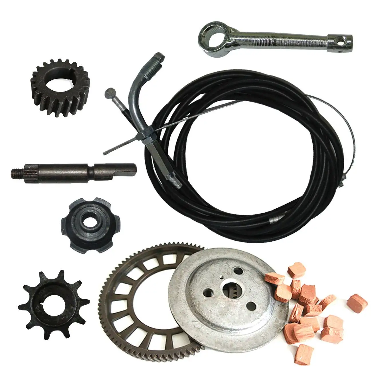 클러치 너트 및 스로틀 케이블 클러치 케이블 및 기어 49/66/80cc 동력 자전거에 적합clutch gearmotorized bicycle clutchcable