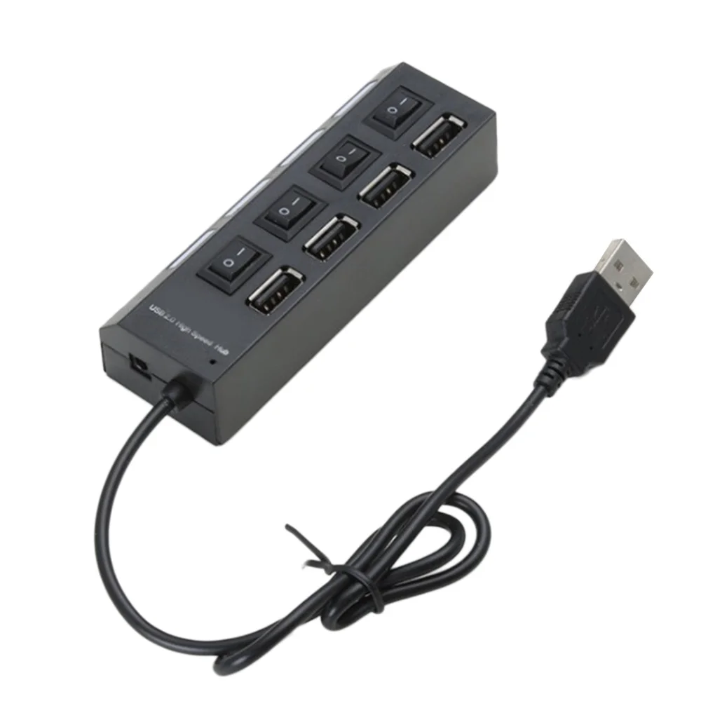 

USB Hub Combo 6 Ports 2.0 Micro Card Reader SD/TF High Speed Multi USB Splitter Hub Combo All In One for PC Computer Accessories