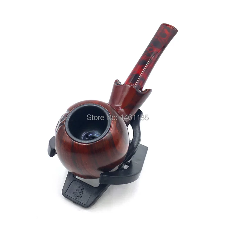 

Free Shipping - New Red Imitation Wood Pattern Portable Small Pipe Exquisite Durable Gift for Men pipe